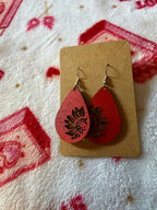 Sunflower Wooden Earrings 🌻