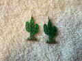 Desert Cactus Wooden Earrings 🌵