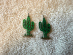Desert Cactus Wooden Earrings 🌵
